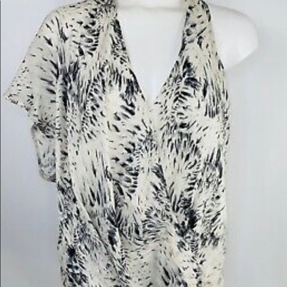 Haute Hippie asymmetrical blouse tank